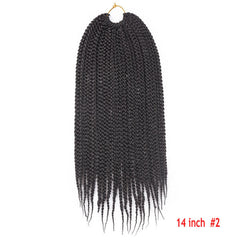 Cabello de ganchillo de Senegal Box Braids Extensiones de cabello trenzado