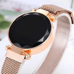 Estilo coqueto y moderno: Adorno de reloj electrónico de dos piezas para mujer, informal, lindo, a juego en todo, a la moda