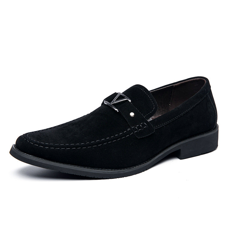 Zapatos grandes de cuero Lefu para hombre