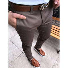 Pantalones de ocio o de trabajo para hombre, en varios colores y elegantes estampados