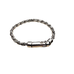 Pulsera vintage de plata de ley S925 para hombre: Elegancia atemporal