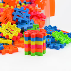 Divertido juguete educativo mosaicos para niños juguetes de bloques, juego de 110 piezas DIY Lepin bloques de construcción bebé niños y niñas bloques 3D