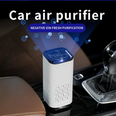 Purificador de aire portátil para coche, generador de iones negativos, elimina el polvo de formaldehído, humo, ambientador, lavadora para el hogar y el coche