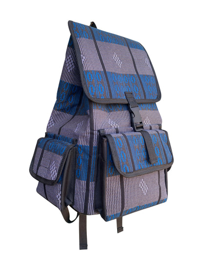 Classic Weave Rucksack Handarbeit aus Ghana mit traditionellem Muster 50×33×25cm