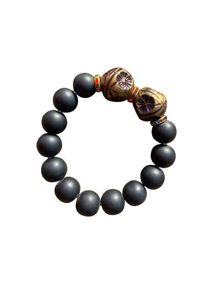 „Safari Noir“ Handgemachtes Armband-Set