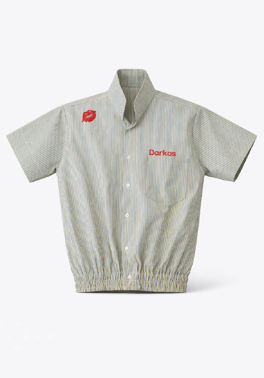 Darkos "Hickey" Stripe Shirt – Urban Kurzarmhemd / Poloshirt der ghanaischen Streetwear-Brand