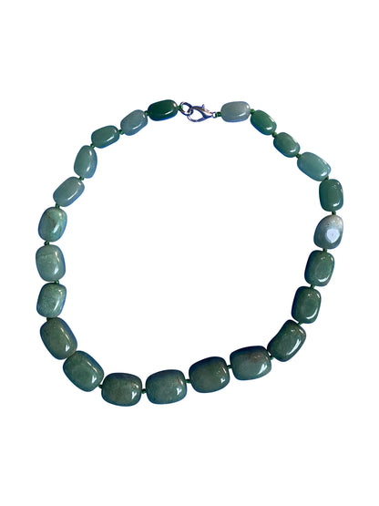 „Green Harmony“ Jade-Halskette | Eleganter Edelstein-Halsschmuck in Mint & Moosgrün für Everyday & Anlässe (45–48 cm)