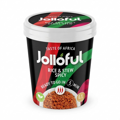 Jolloful Taste of Africa Family & Office Box (12 Becher) | Natürliche Westafrika-Gerichte im Sparpaket