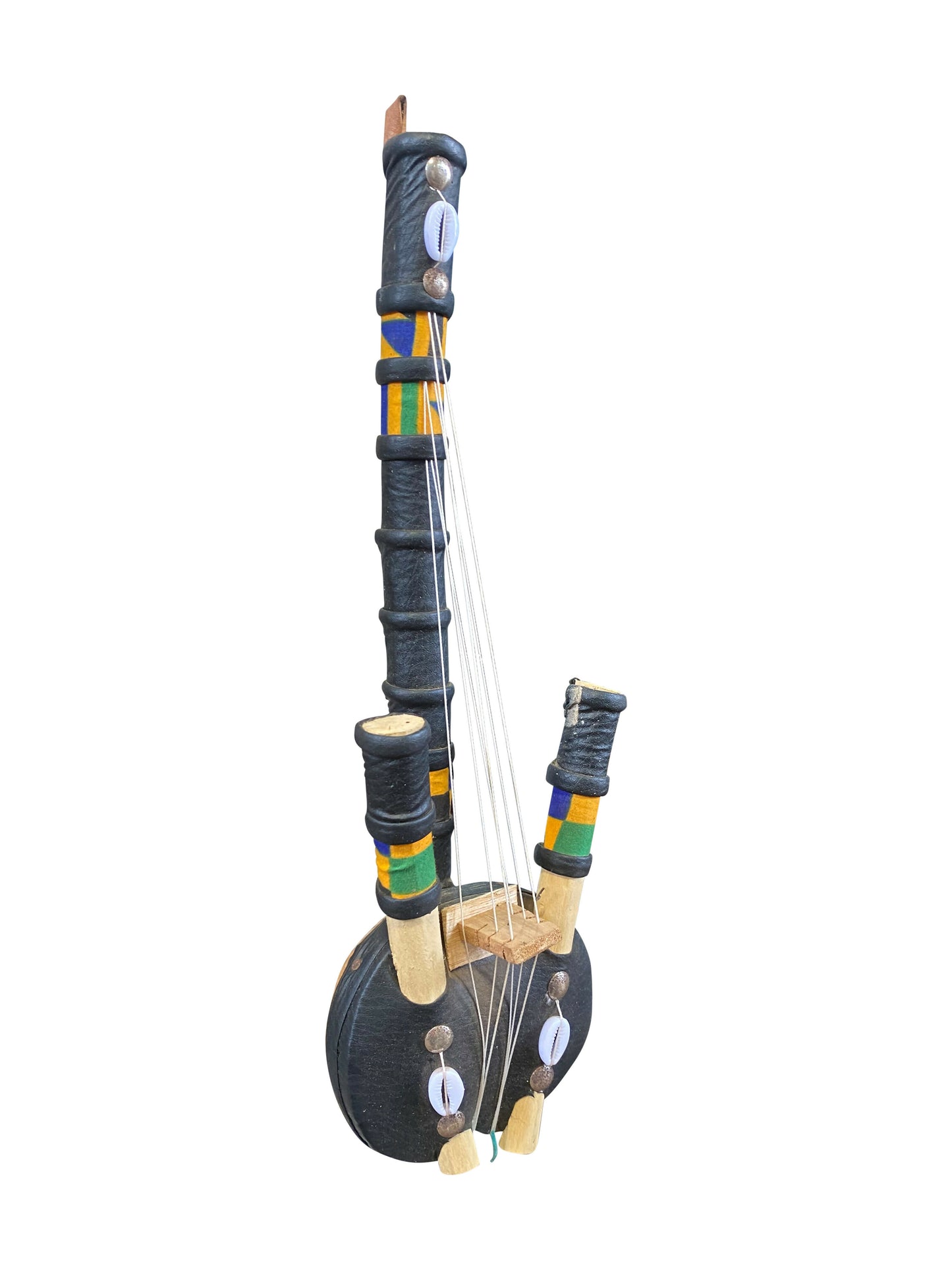 "Midnight Strings" Handgefertigtes westafrikanisches Saiteninstrument aus Ghana