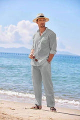 Traje deportivo de hombre, informal, holgado, de playa