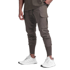 Pantalones casuales de ejercicio para hombres musculosos Fitness delgados