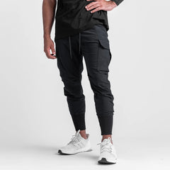 Pantalones casuales de ejercicio para hombres musculosos Fitness delgados