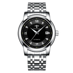 Hazte con Elegancia y Prestigio! Reloj de Negocios Mecánico Automático, Resistente al Agua | ¡Entrega Exprés