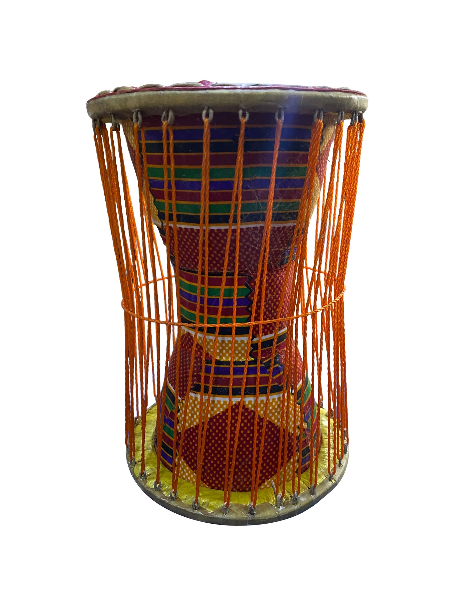 „Rhythmus Afrikas“ – Handgefertigte Trommel aus Ziegenhaut & Osese-Holz mit Baumwollschnürung (27 × 19 cm)