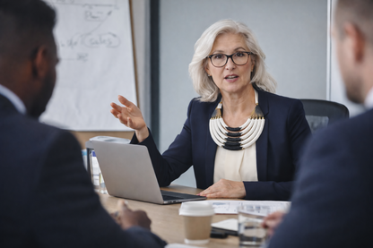 „White Balance Statement“ Handgefertigte Glasperlenkette aus Ghana