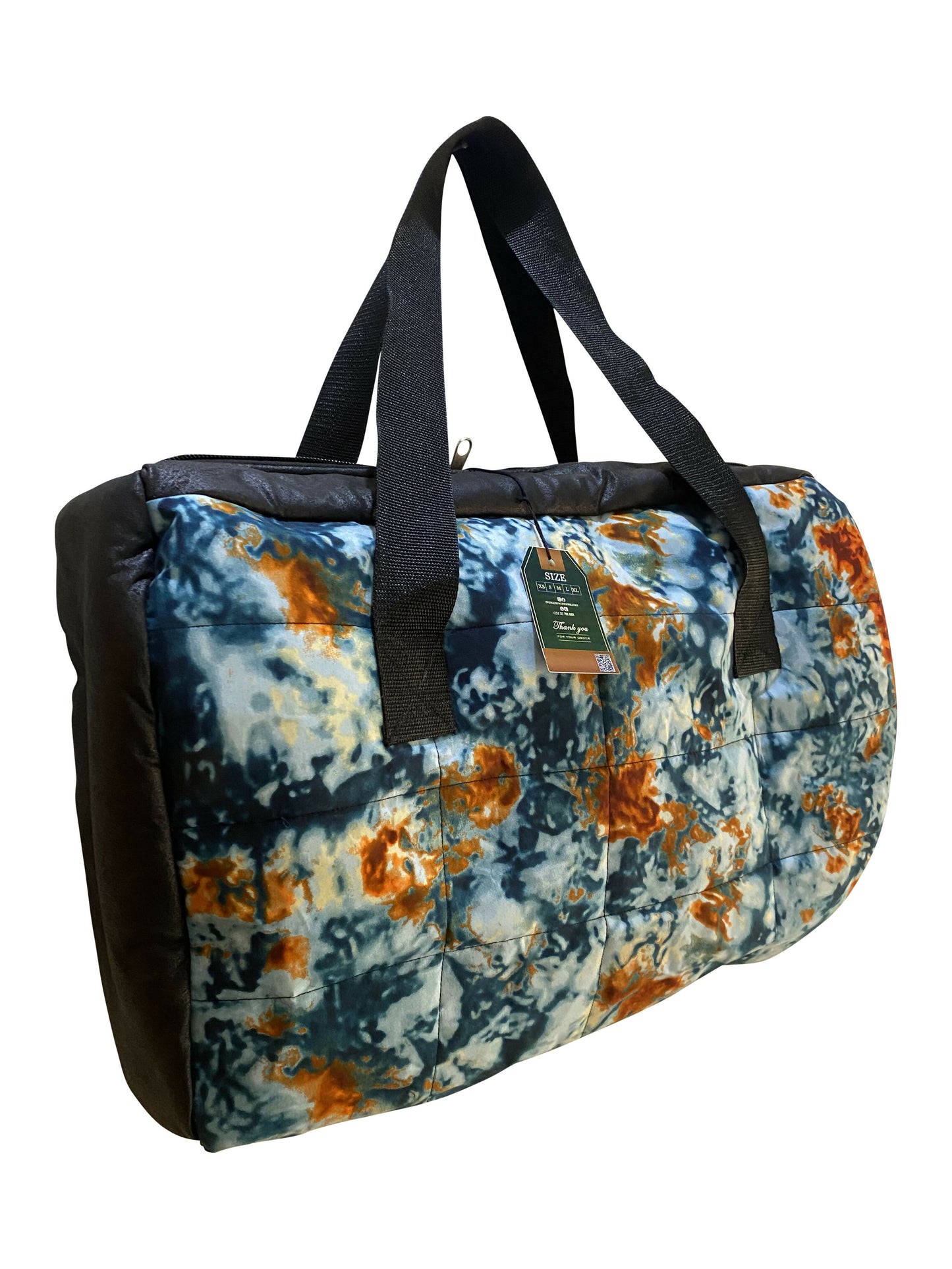Weekender „Ocean Flames“ – Sport- & Reisetasche 55×40×17 cm aus Baumwolle & Leder, Princella