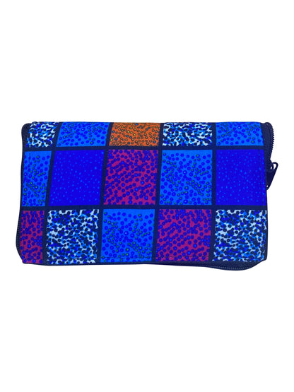 "OCEAN MOSAIC MAGIC BAG" Verwandlungs Mini Tasche aus Cotton und traditionellem Ghana-Stoff