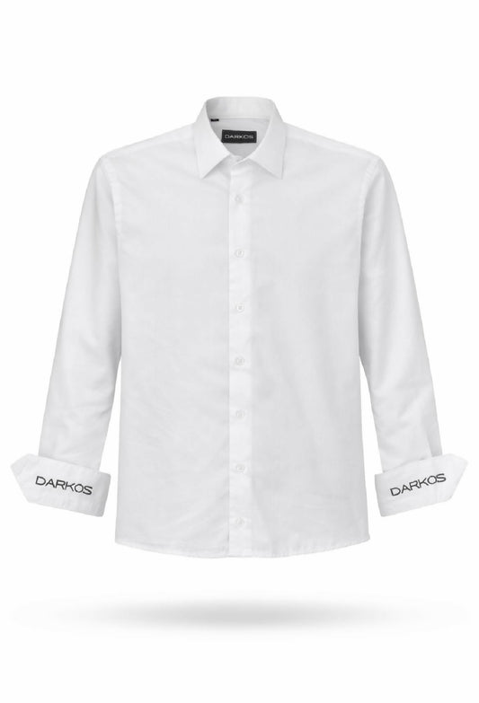 Darkos "Proud" Shirt – Elegantes weißes Premium-Hemd der Streetwear-Brand aus Ghana