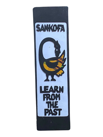 "Sankofa Lernen aus der Vergangenheit" Handgefertigtes Wandobjekt aus Ebenholz aus Ghana (43×12cm)