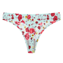 Braguitas de mujer con estampado floral transpirable sin costuras