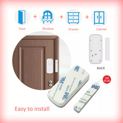 Tuya Smart Wireless Door Alarma antirrobo magnética WiFi