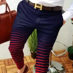 Pantalón elegante con diferentes estampados, pantalón recto de tiro medio