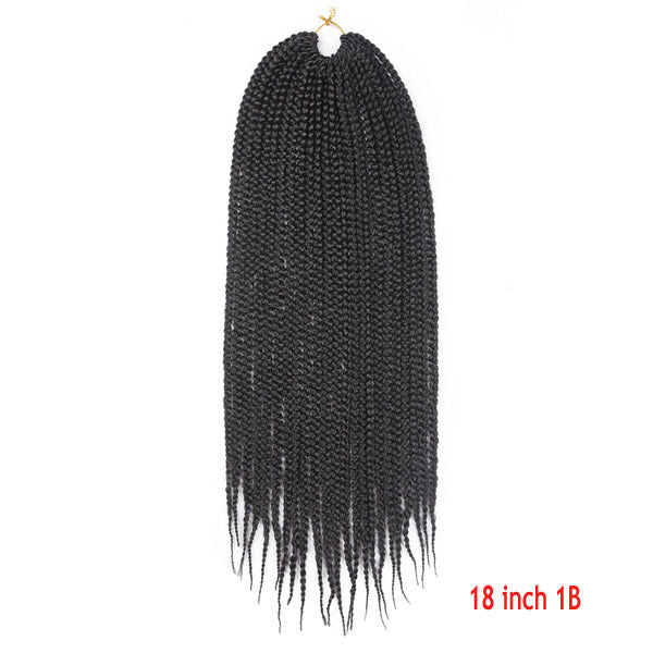 Cabello de ganchillo de Senegal Box Braids Extensiones de cabello trenzado