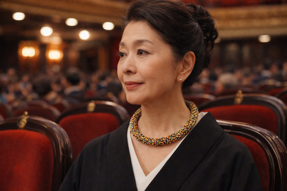 „Chroma Circle“ Handgefertigte Glasperlenkette aus Ghana