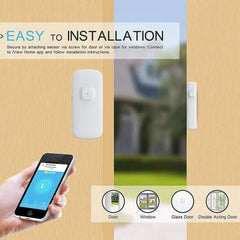 Tuya Smart Wireless Door Alarma antirrobo magnética WiFi