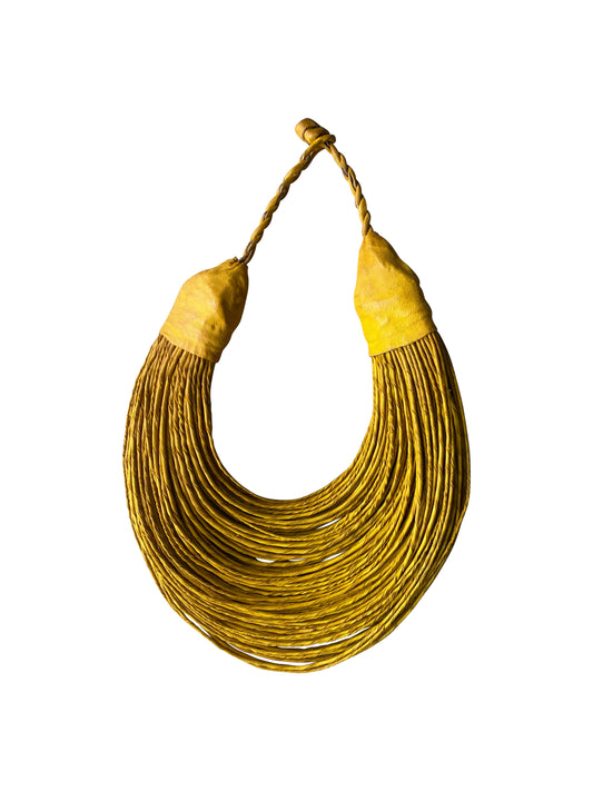 „Woven Identity“ 100-Strang Lederhalskette aus der Mossi-Tradition Nordghanas