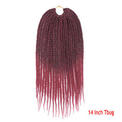 Cabello de ganchillo de Senegal Box Braids Extensiones de cabello trenzado