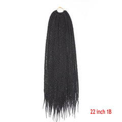 Cabello de ganchillo de Senegal Box Braids Extensiones de cabello trenzado