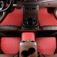 ¡Almohadilla de Pie Universal de Cuero Acolchado! ✨🏎️ Diseño Bordado de Lujo para Mejorar el Interior de tu Coche 🚗🌟