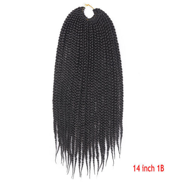 Cabello de ganchillo de Senegal Box Braids Extensiones de cabello trenzado