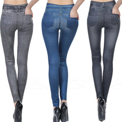 Jeggings de cintura alta - Leggings vaqueros