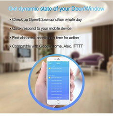 Tuya Smart Wireless Door Alarma antirrobo magnética WiFi