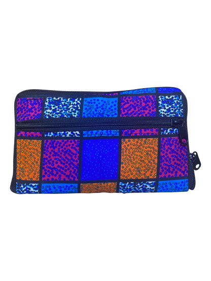 "OCEAN MOSAIC MAGIC BAG" Verwandlungs Mini Tasche aus Cotton und traditionellem Ghana-Stoff
