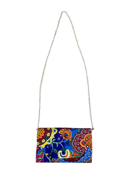 KENTE Clutch Handgefertigte Umhängetasche aus Ghana mit farbenfrohem Baumwollmuster