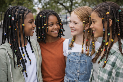 "Global Vibes Hair Rings" Handgemachte Haarringe aus Ghana im Länderfarben Mix