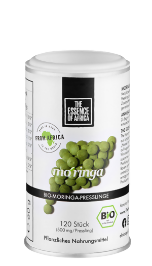 Bio Moringa Presslinge – Die Kraft des Wunderbaums für jeden Tag | 120 Presslinge (60 g)