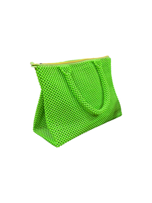 Leuchtend Grüne Perlen-Tasche Der stylische Handmade-Hingucker aus Ghana