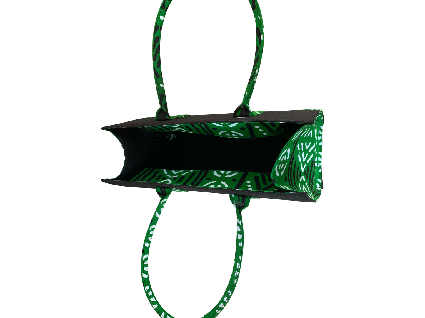 Afrikanische Statement-Tasche aus Ghana handgefertigt aus Baumwolle und Jute