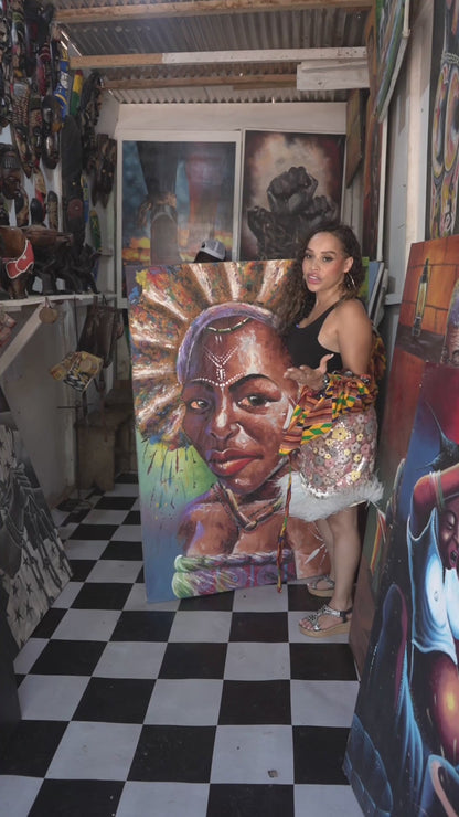 Pure Joy – Original Acrylgemälde auf Leinwand | Lachende Kinder und Lebensfreude (117 × 81 cm), Michael