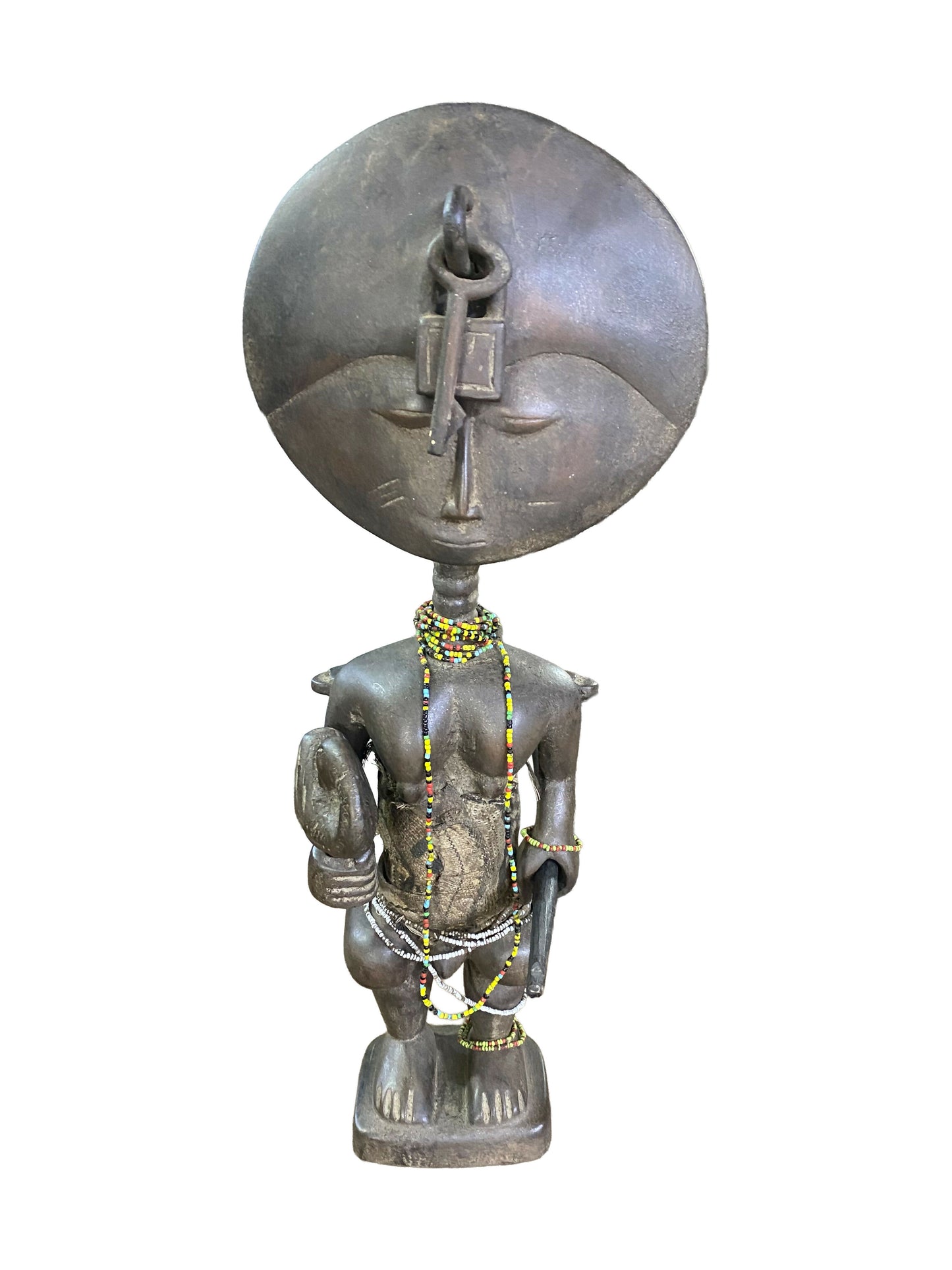 Ashanti Warrior Woman 52 cm handgeschnitzt aus Osesse Holz