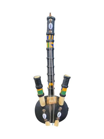 "Midnight Strings" Handgefertigtes westafrikanisches Saiteninstrument aus Ghana