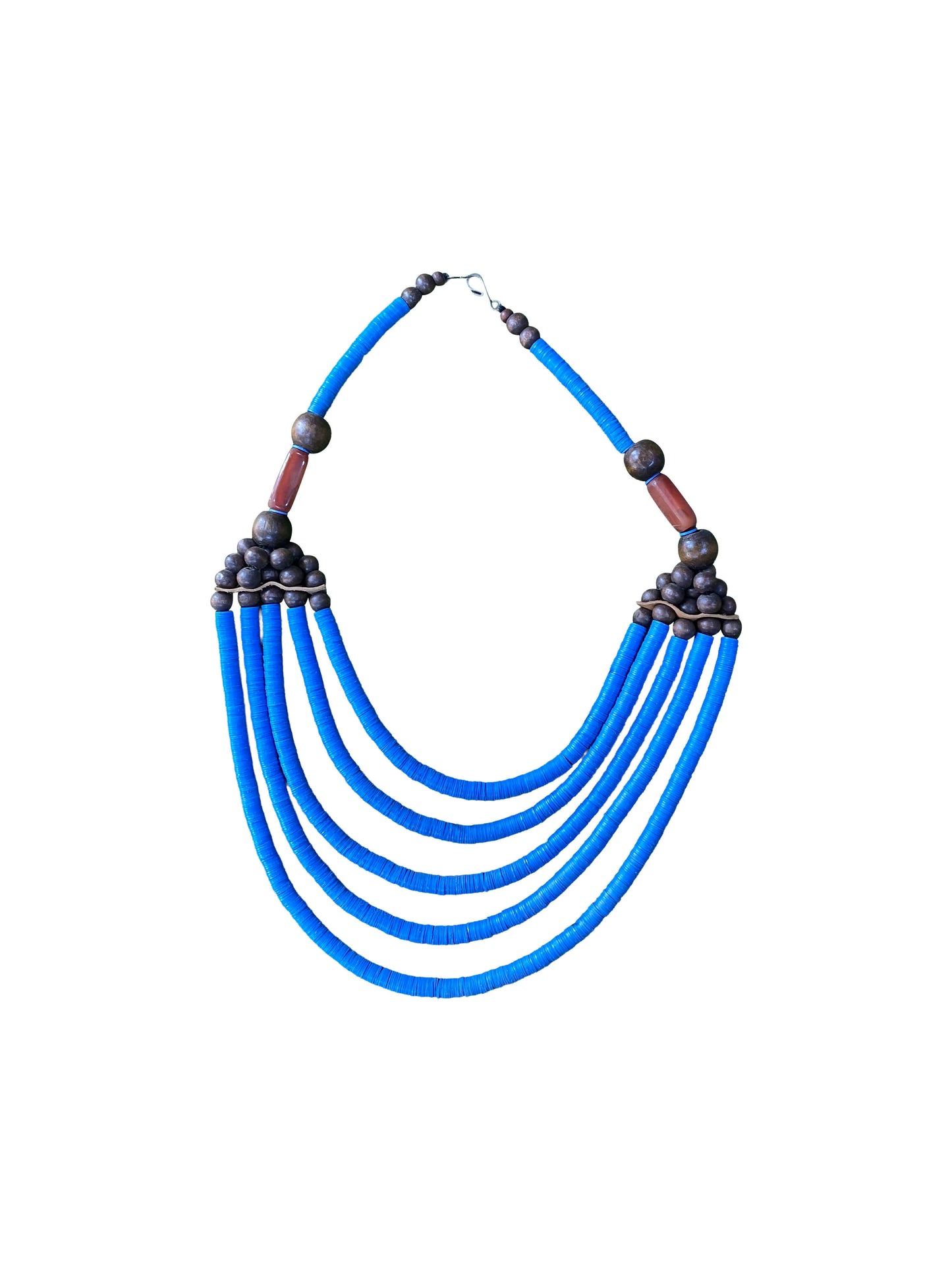 „Recrafted Beauty“ Feine Halskette aus recycelten Coffy Beads