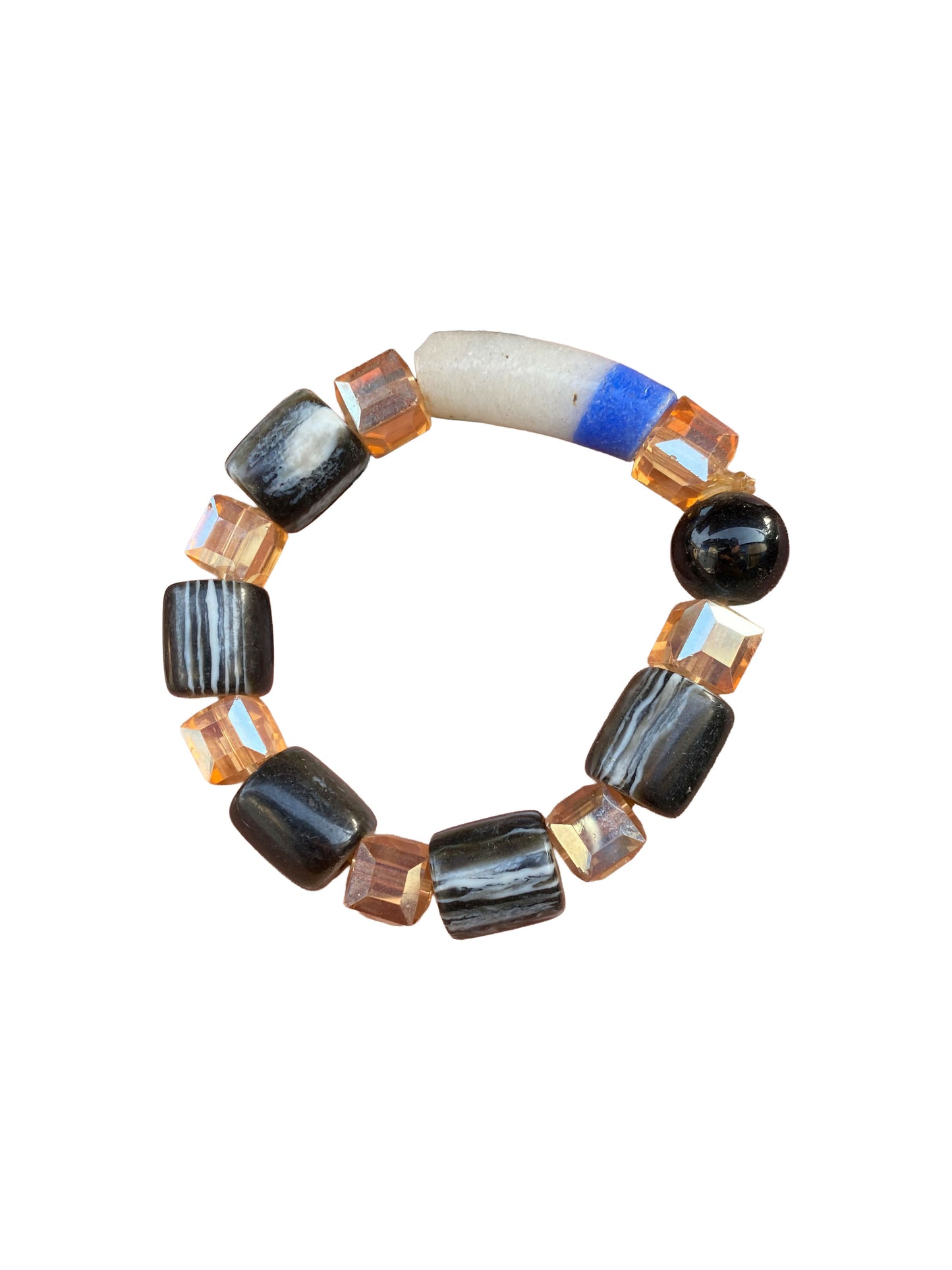 "Midnight Harmony Bracelet" Schickes Afrika-Armband mit Perlen