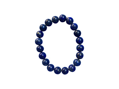 „Celestial Blue“ Perlenarmband | Königsblaues Halbedelstein-Accessoire als eleganter Blickfang zu hellen & dunklen Outfits